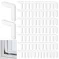 thumbnail image 1 of CHUANK Screen Frame Corners 80PCS  White Mobile Home Screen Frame Corners  Plastic Window Screen Corners for 5/16in x 3/4in Screens  Window Frame Repair Replacement Parts, 1 of 6