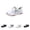 Gray, variant on LTTVQM Women's Fashion Sneakers Chunky Platform Lace-Up Non-Slip Comfortable Breathable Sneakers Trendy Casual Outdoor Walking Shoes Black 36(US-5.5)
