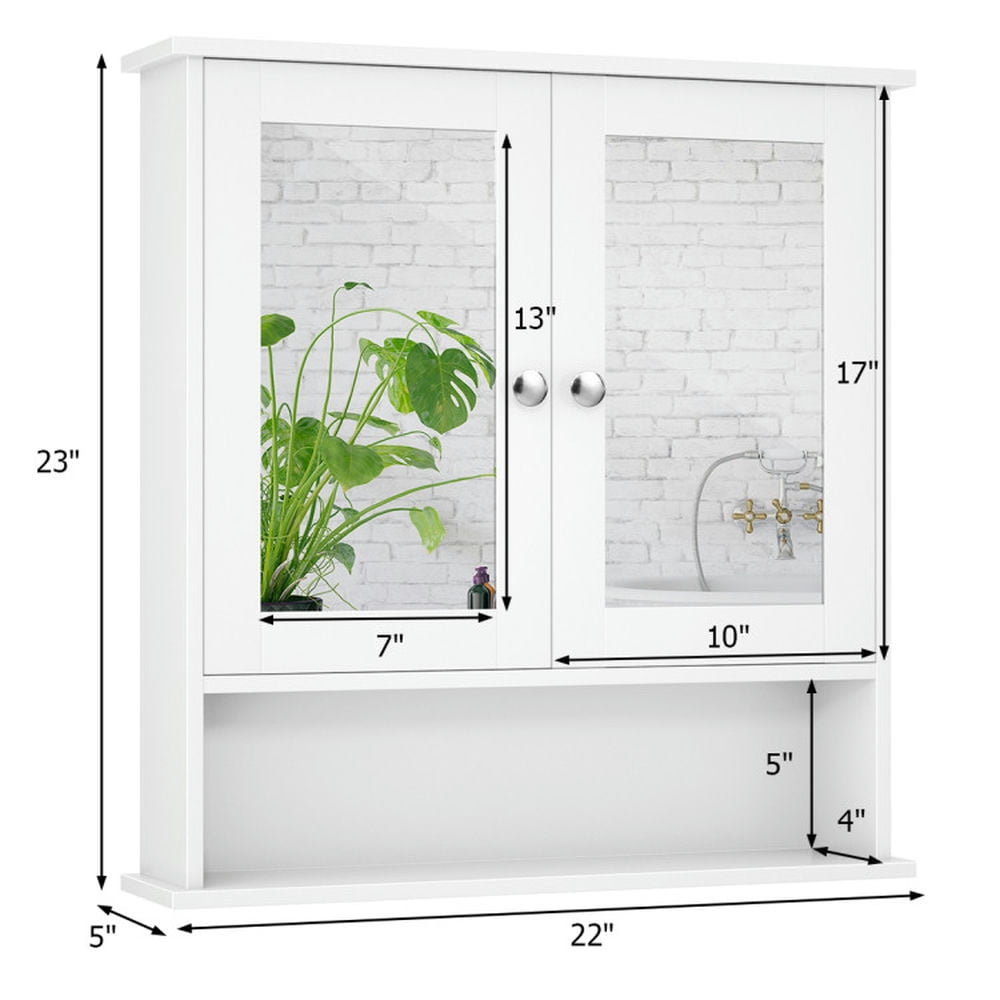 Finihen Bathroom Wall Cabinet, Wall Mounted Bathroom Mirror Cabinet, Bathroom Wall Mount Mirror Cabinet Organizer, for Bathroom, White Finihen Bathroom Wall Cabinet, Wall Mounted Bathroom Mirror Cabinet, Bathroom Wall Mount Mirror Cabinet Organizer, for Bathroom, White