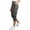 Gray, variant on Kinrui Womens Plus Size Cargo Capris Summer Casual Athletic Hiking Pants High Waisted Work Button Cropped Pant Gray S