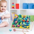 thumbnail image 3 of de Pesca Magnética de Montessori Preschool Tablero Early Educational Juguetes Puzzle Maze Actividad de Cumpleaños de Navidad Tráfico Hugo Number Puzzle Board, 3 of 9
