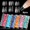 thumbnail image 6 of Natural Looking 600PCS Crystal Matte Tips Full Coverage Art For Daily Wear Office Friendly False Nails, 6 of 9
