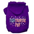 thumbnail image 1 of Pawtriotic Pup Screen Print Pet Hoodies Purple Size S (10), 1 of 1