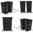 thumbnail image 6 of Double Pullout Trash Can for Kitchen Cabinets,Garbage Recycling Bin on Full Extension Slides,Space-Saving Design,Commercial Sliding Waste Bin Container Recycling Bins, 6 of 6