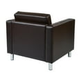 thumbnail image 3 of OSP Home Furnishings Pacific Armchair In Black Faux Leather, 3 of 7