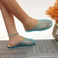 thumbnail image 2 of GJPBGK Women’s Comfortable Slip-On Jelly Sandals - Breathable Mesh PVC Flat Slippers, Closed-Toe Non-Slip Beach Shoes for Summer, Lightweight for Outdoor Travel & Casual Wear, 2 of 7