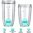 thumbnail image 5 of Kit de Remplacement Complet pour NutriBullet 600W/900W/PRO – Lame Extractrice 6 Dents, 2 Gobelets (32oz & 24oz) et Couvercles, 5 of 5