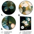 thumbnail image 3 of Designart "White Green Jasmine Blossoms Floral Serenity" Floral Metal Wall Decor, 3 of 5