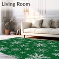 thumbnail image 2 of ODIKA 2'x3' Machine Washable Non-Slip Area Rug, Hearth Seasonal Accent High Traffic Rug, Green, 610262, 2 of 7