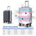 thumbnail image 6 of Bixox Washable Flamingo1 Printed Luggage Cover, Fashion Suitcase Protector Fits for Medium luggage, 6 of 8