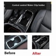 thumbnail image 3 of Para Navara NP300 2016-2019 Protector de portavasos delantero de fibra de carbono para coche, cubierta embellecedora adhesiva, 3 of 5