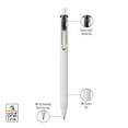 thumbnail image 3 of uniball One Retractable Gel Pens, Micro Point (0.5mm), Black Ink, 12 Count, 3 of 6