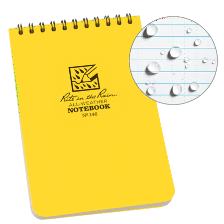 Rite in the Rain Weatherproof Top Spiral Notebook, 4
