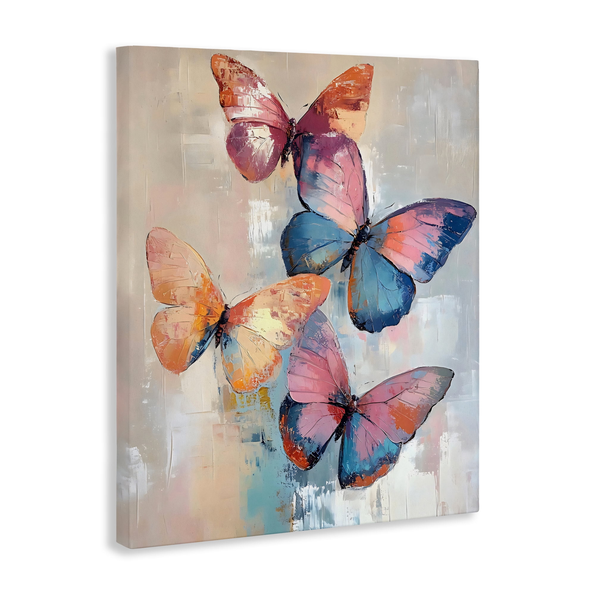 Stupell Industries Butterfly Beauty Abstraction Canvas Wall Art, design by Creative Studio