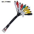 thumbnail image 1 of SKYFAME Car Head Unit Wire Harness Kit For Car Android RCA Cable GPS 4G Antenna Reversing Line USB Microphone SIM Card Slot, 1 of 1