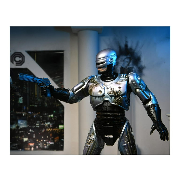 NECA 7-Inch Ultimate Battle-Damaged RoboCop with Chair and