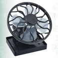 thumbnail image 2 of 1Pc Solar-powered Fan Eco-friendly Fan Energy-saving Cooler Fan for Home Dorm Office (Black), 2 of 8