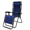 thumbnail image 2 of Caravan Canopy Infinity Zero Gravity Steel Frame Patio Deck Chair, Blue (4 Pack), 2 of 7