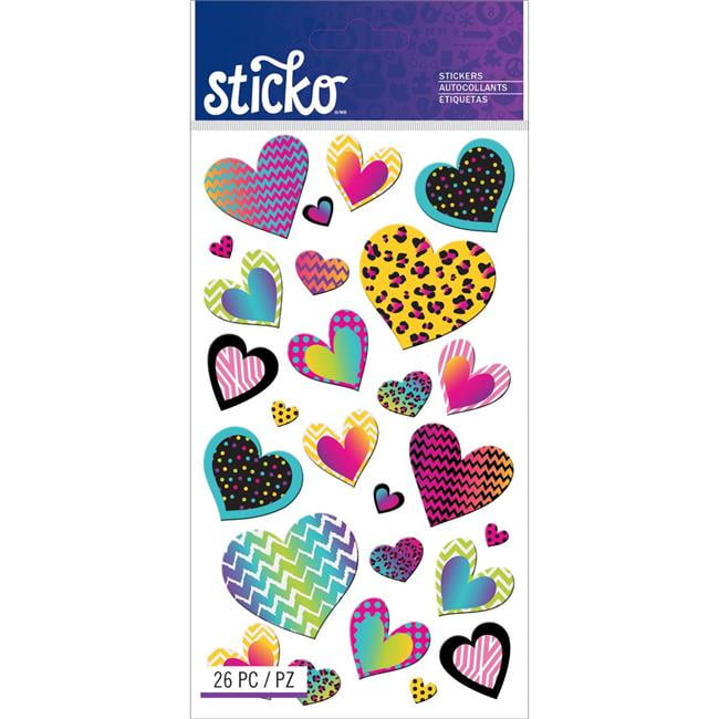 Sticko StickersPatterned Hearts