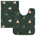 thumbnail image 7 of Yayeee Bath Rugs for Bathroom Floor Set of 2 Non Slip Fluffy Soft Absorbent Mat, Pink Christmas Trees, 7 of 7