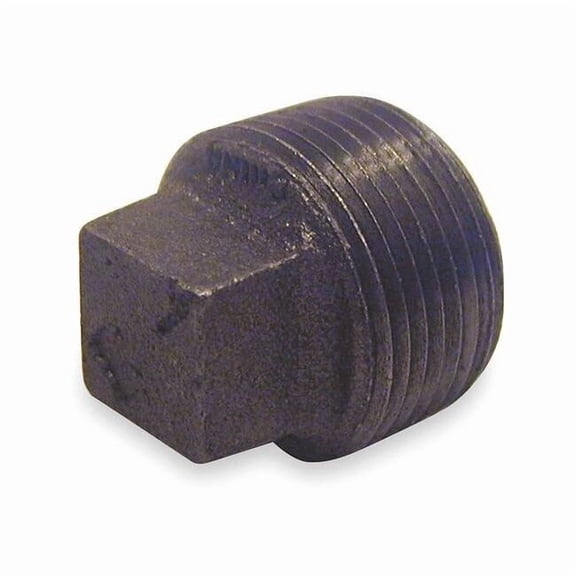 Square Head Plug Square Head Plug, 3/8" Pipe, MNPT, Malleable Iron, 150
