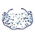 thumbnail image 1 of GOOHOCHY 1 UNID tejido de la boda Tiara Decoración de pelo Decoración Tiara Diamantes Banda de pelo Malla Headwear, 1 of 7