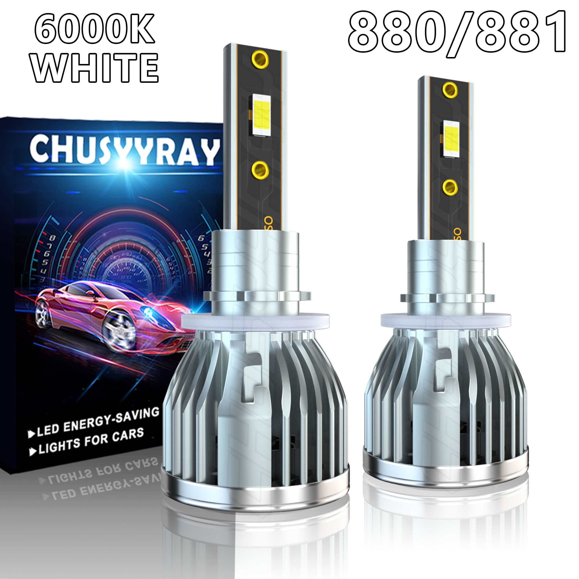 881 LED Foglight Bulbs 8000K 2x Ice Blue Lamp For Hyundai Tucson 2005-2009 881 LED Foglight Bulbs 8000K 2x Ice Blue Lamp For Hyundai Tucson 2005-2009