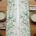 thumbnail image 5 of Table Runners 72 Inches Long Dress Scarves, Green Farmhouse Kitchen Table Runner, Coffee Tablerunners, Eucalyptus Leaves 18x72 Inch, 5 of 9