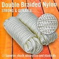 thumbnail image 3 of Dock Lines Boat Ropes for Docking 3/8" Line Braided Mooring Marine Rope 15FT Nylon Rope Boat Dock Lines for Docking Boat Lines Boating Rope Braided 15' Feet with Loop White 2 Pk, 3 of 8
