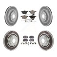 thumbnail image 1 of Transit Auto Front Rear Coated Disc Brake Rotors and Ceramic Pads Kit for Car Volkswagen CC R32 KGT-102908, 1 of 11
