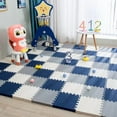 thumbnail image 2 of 12pcs Foam Baby Play Mat Puzzle Mat Kids Interlocking Exercise Tiles Rugs Floor Tiles Toy Carpet Soft Carpet 30*30*1cm, 2 of 9