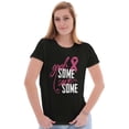 thumbnail image 3 of Grab Save Some Breast Cancer Womens Slim Fit Graphic Tee Brisco Brands M, 3 of 5