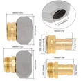 thumbnail image 2 of Garden Hose Repair Fittings, Stainless Steel Alloy Male & Female Water Hose End, 2 of 6