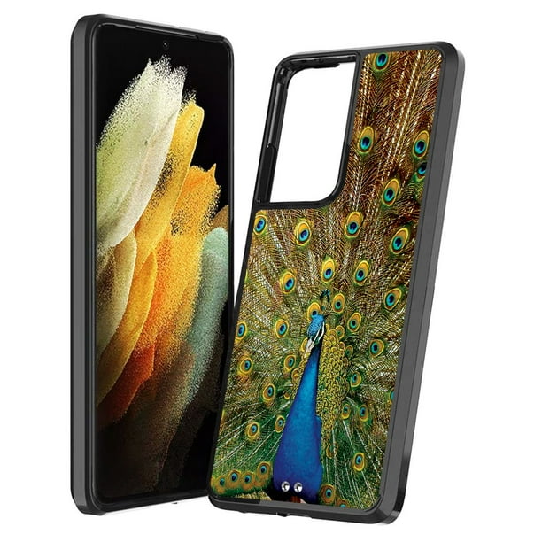 Capsule Case Compatible With Galaxy S21 Ultra Cute Slim Men Women Girly Shockproof Protective Black Thin Hard Phone Case Cover For Samsung Galaxy S21 Ultra 5g Sm G998 Peacock Walmart Com Walmart Com