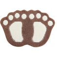 thumbnail image 1 of Microfiber Bath Rug Non-slip Bathroom Mat Water Absorbent Bedroom Area Rug, 1 of 3