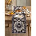 thumbnail image 3 of Vintage Ethnic Style Table Runner 90 Inches Long,Southwest Tribal Geometric Pattern Cotton Linen Table Runners Dresser Scarves,Fabric Tabletop Scarf Furniture Cover for Home Dinner Party 13"x90", 3 of 9