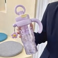 thumbnail image 5 of Water Bottle with Straw, 40OZ Large Capacity Dual Drinking Design with Tea Infuser, Leak-Proof Portable Sports Bottle with Handle for Gym Travel Outdoor, Reusable Cup for Adults Students, 5 of 10