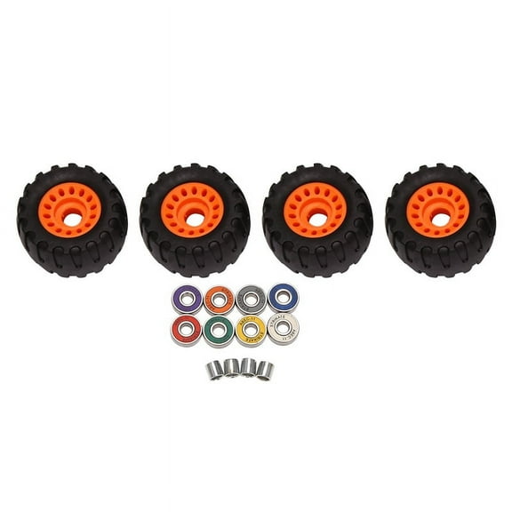 Off Road Skateboard Longboard Wheels (Set of 4 Contains Bearing Sleeve)