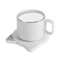 thumbnail image 2 of Taza de aislamiento térmico portátil blanca Taza de aislamiento térmico para el hogar 16w Diseño de tiempo eléctrico Taza de aislamiento térmico con calefacción eléctrica Leche Té Café Ester, 2 of 5