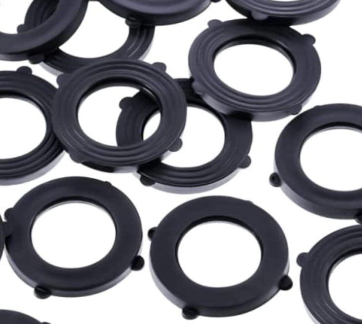 Madol Garden Hose Washer Gasket Rubber Seal Fits All Standard 3/4 Inch Garden Hose Fittings [3780] Package of 20 with Self Locking Tabs