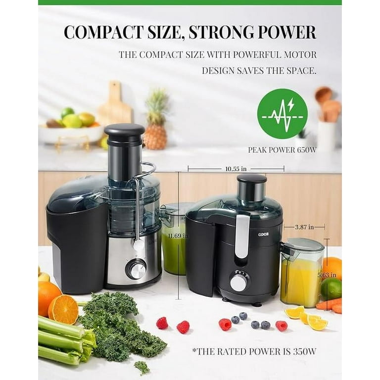 GDOR Juicer Machine Dual Speeds Centrifugal Extractor, Titanium
