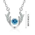 thumbnail image 3 of Jewelry VerPetridure Antler-Shape Cubic-Zirconia Necklace For Women Gril Wonderful Graduation Gift, 3 of 4