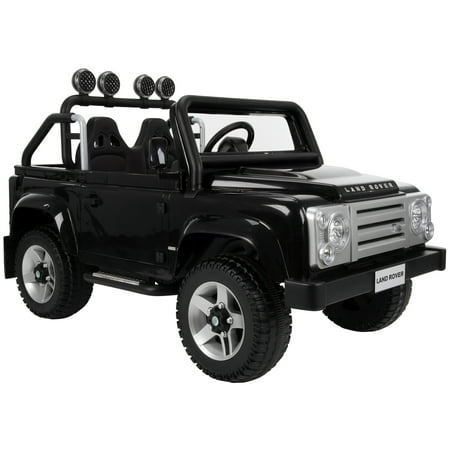 12V Land Rover Electric Battery-Powered SUV for Kids, Black