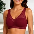 thumbnail image 2 of Breezora Women's Plus Size Breathable Mesh T Shirt Wireless Soft Comfort Support Bra for Daily Wear and Everyday Activities, 2 of 5