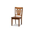thumbnail image 2 of Baxton Studio Wanda Juego de comedor de 5 piezas de madera con acabado en marrón nogal moderno y contemporáneo de transición Baxton Studio 1.93271E11, 2 of 2