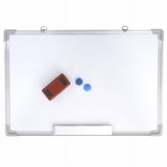 CB16459 24 x 16 in. Writing White Board with Eraser Magnetic Dry