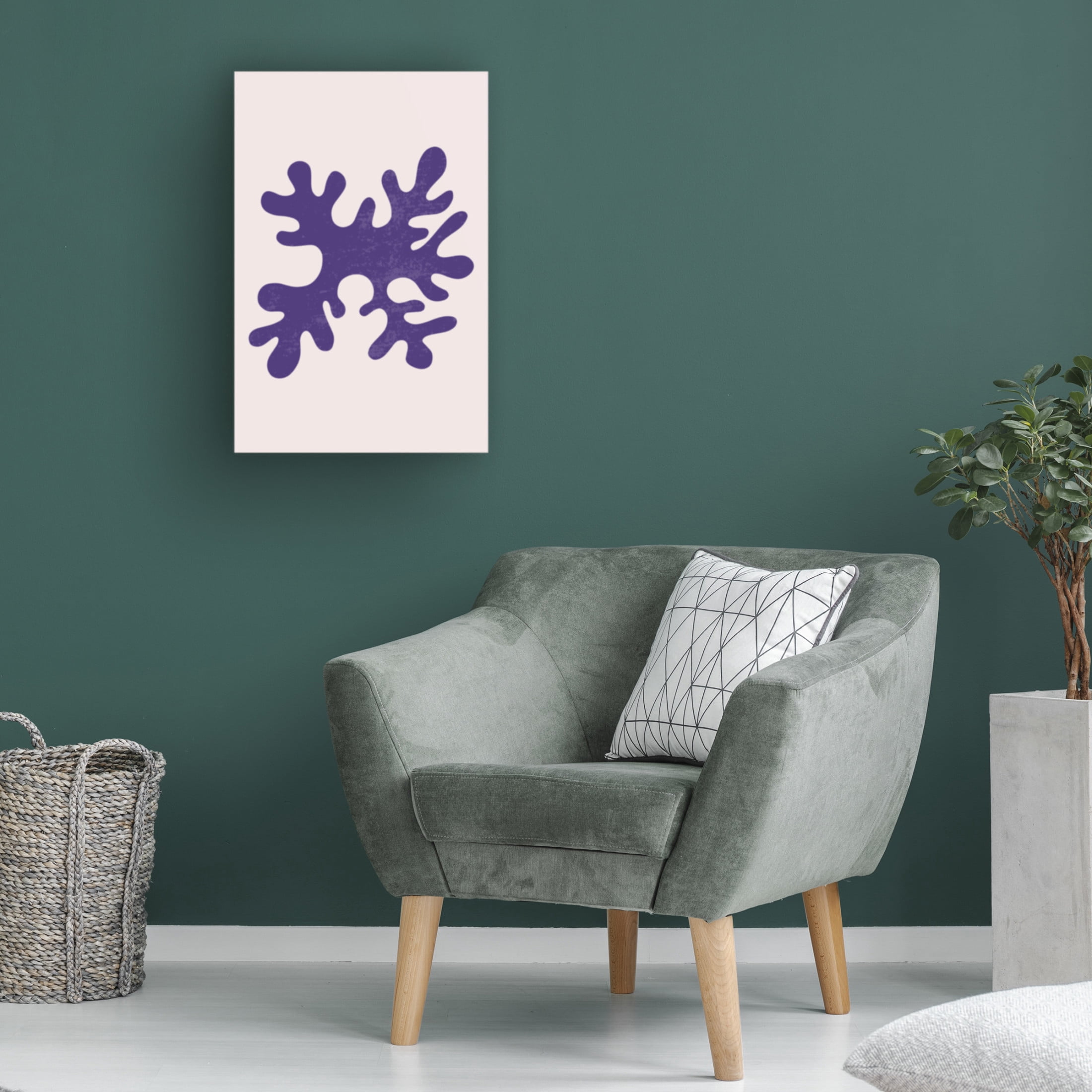 Trademark Fine Art jay stanley Abstract Blue Algae Canvas Wall Art