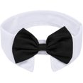 thumbnail image 1 of ORUYROP Handcrafted Adjustable Formal Pet Bowtie Collar Neck Tie for Dogs & Cats (S, Black), 1 of 7