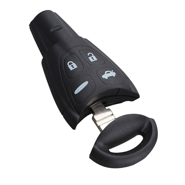 Interruptor de 4 botones, mando , carcasa para llave, carcasa, hoja sin cortar para 95 9-3 9-5 Zulema Maleta de carcasa remota Carcasa