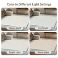 thumbnail image 7 of ODIKA 9'x12' Washable Area Rug Dusty Blue Solid That Geometric Neutral Couch Modern Farmhouse Design with Clean Symmetry for Master Suite, California King, Under Bed, Non-Shedding, Easy Care, 7 of 7
